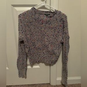 Cute multicolored Wild Fable cropped sweater size S